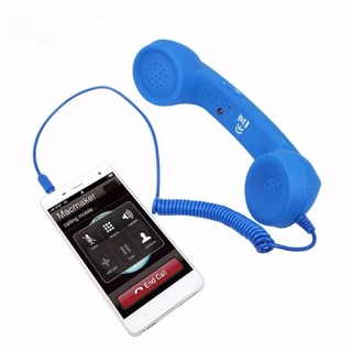 QIRVEN โทรศัพท์ Handset, Call Receiver มัลติฟังก์ชั่น Retro โทรศัพท์ Handset, คลาสสิก 3.5 มม.Comfort ป้องกันรังสีหูฟังแบบมีสาย Home Office