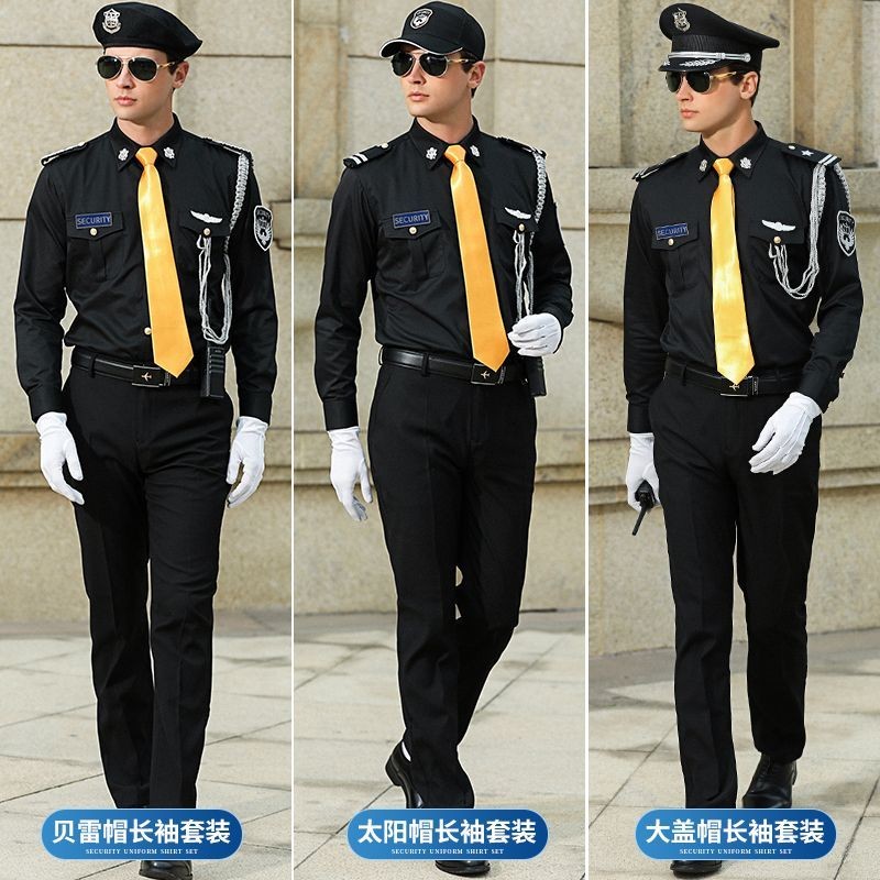 สีดําความปลอดภัยเสื้อทรัพย์สินเสื้อภาพสํานักงานพนักงานขายเสื้อสูทบทบาทเล่นชุด☞Factory Grid Sales Bou