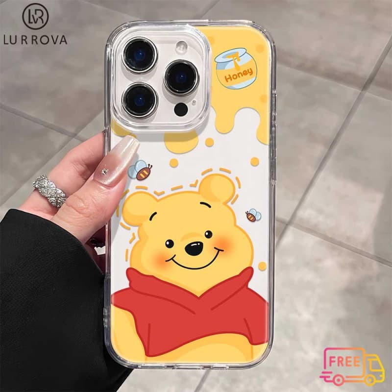 สําหรับ VIVO V60 V50 V40 Y31 Y21D Y04 Y29 Y39 Y03 Y19S Y28 Y17S V30 V29 V29E Y17 Y15 Y11 Y20 Y21 Y20S Y33S Y21T หมีพูห์โทรศัพท์TPUน่ารัก