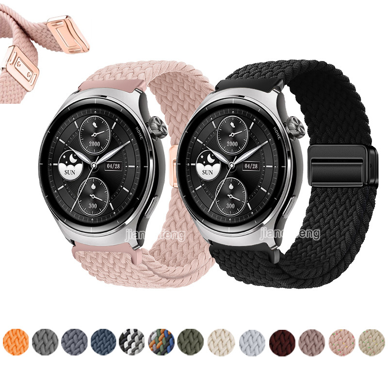 ทอแม่เหล็กสายคล้องคอสายรัดข้อมือไนลอนสําหรับ Mibro Watch Lite 3 Pro Lite 2 C2 C3 C4 A1 A2 GS Active