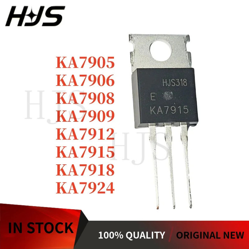 1-5PCS KA7909 KA7908 KA7905 KA7924 KA7918 KA7912 KA7915 KA7906 TO-220 Field-effect ทรานซิสเตอร์