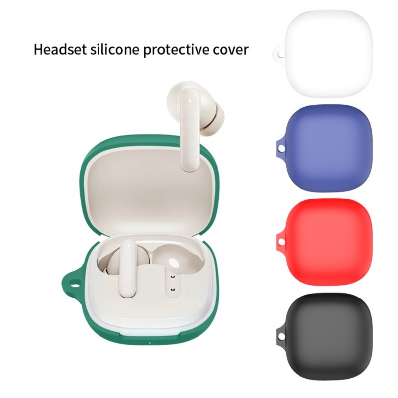 RR น้ําหนักเบาซิลิโคน Earbud Case Cover ป้องกันฝุ่น Shock Absorbing Design สําหรับ Buds QT43 หูฟัง P