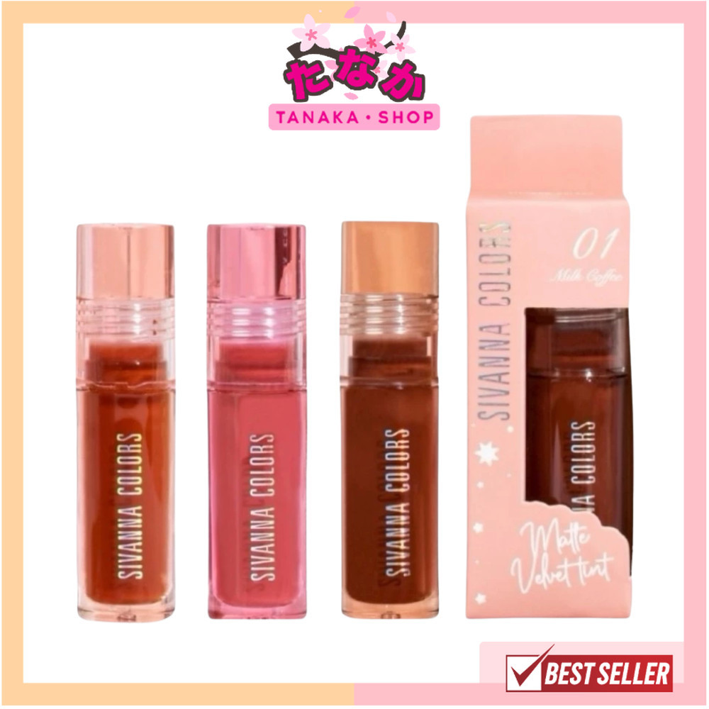 🔥แท้/ดีลสุดคุ้ม/ไลฟ์ทุกวัน🔥(1ชิ้น) HF741 Sivanna Colors Matte Velvet Tint เวลเวท ทิ้นท์ 3.5 กรัม (M)