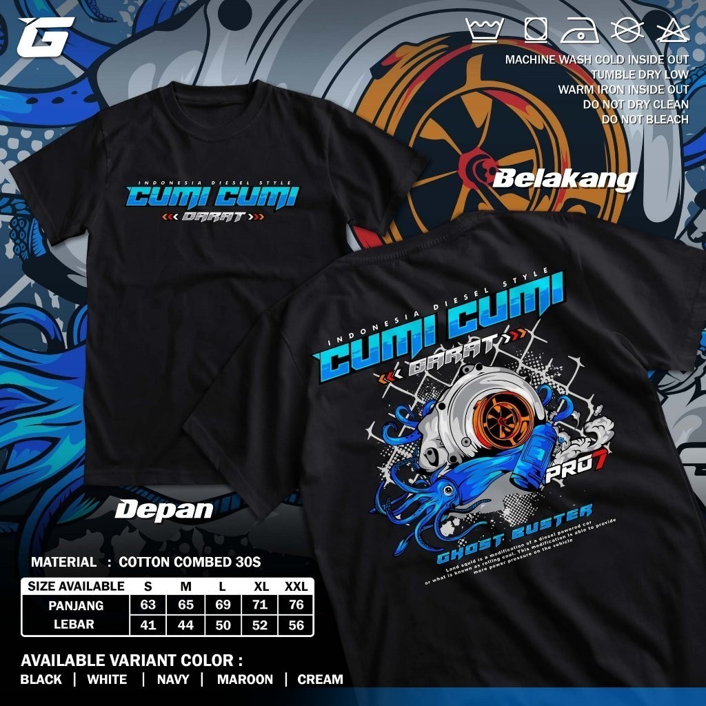 Pro7 Diesel War Squid Land เสื้อยืด Distro Racing เสื้อ Diesel Gank Pro 7 Diesel Power Turbo Tshirt 