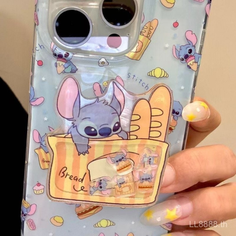 เคสโทรศัพท์โทรศัพท์ เหมาะสําหรับ iPhone ตลกเบอร์เกอร์ขนมปัง Stitch Bracket 16/15promax/14 สไตล์ใหม่ 13/12/11pro Niche xsmax/xr Creative plus กันกระแทกหลุมขนาดใหญ่รวมทุกอย่างป้องกันกรณี PFMH