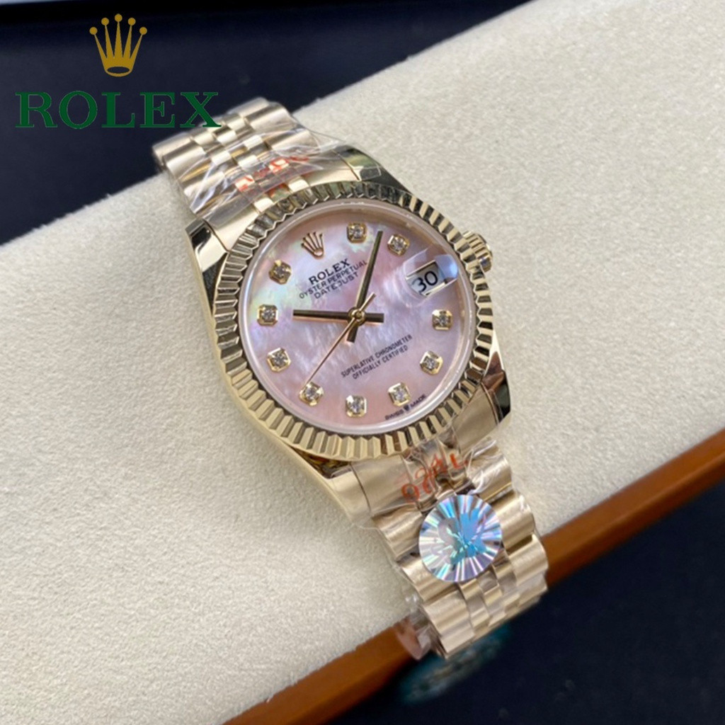 [ร.x] หรูหราสุภาพสตรีนาฬิกาอัตโนมัติสแตนเลสกันน้ําแฟชั่น 31 มม.หน้าปัดนาฬิกาสุภาพสตรี 1526