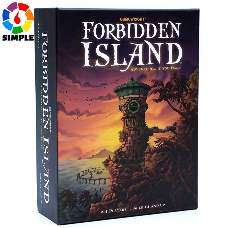 Gamewright - Forbidden Island - Cooperative Strategy Survival Board Game, 2-4 Players