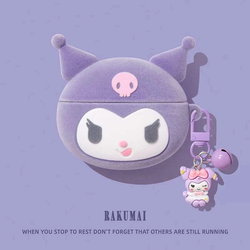 Kuromi น่ารัก Airpods 4 กรณีป้องกัน Airpods Pro 2 กรณีหูฟัง Airpods Gen3 กรณีซิลิโคน Gen2 ครอบคลุม