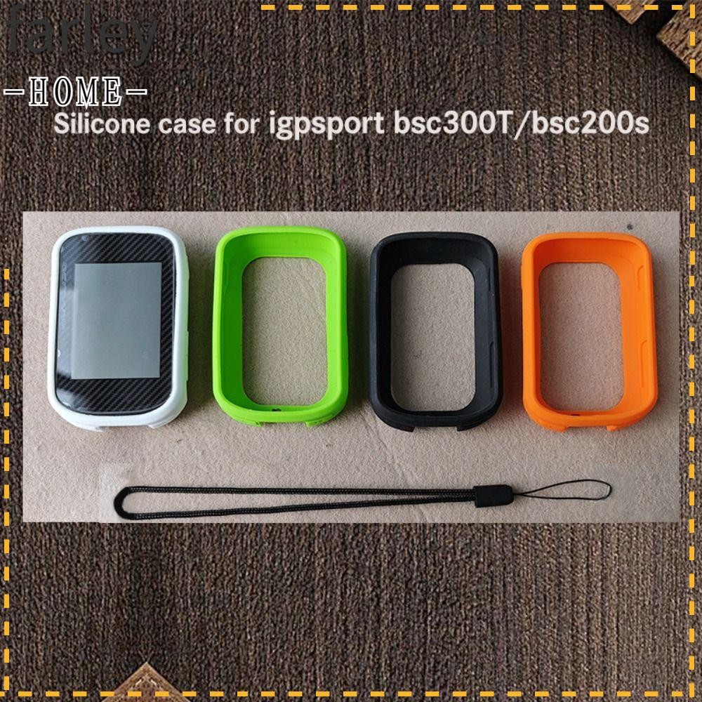 FARLEY ฝาครอบป้องกัน,ซิลิโคนป้องกันการล่มสลายจักรยาน GPS คอมพิวเตอร์,น้ําหนักเบากันกระแทกรอยขีดข่วนท