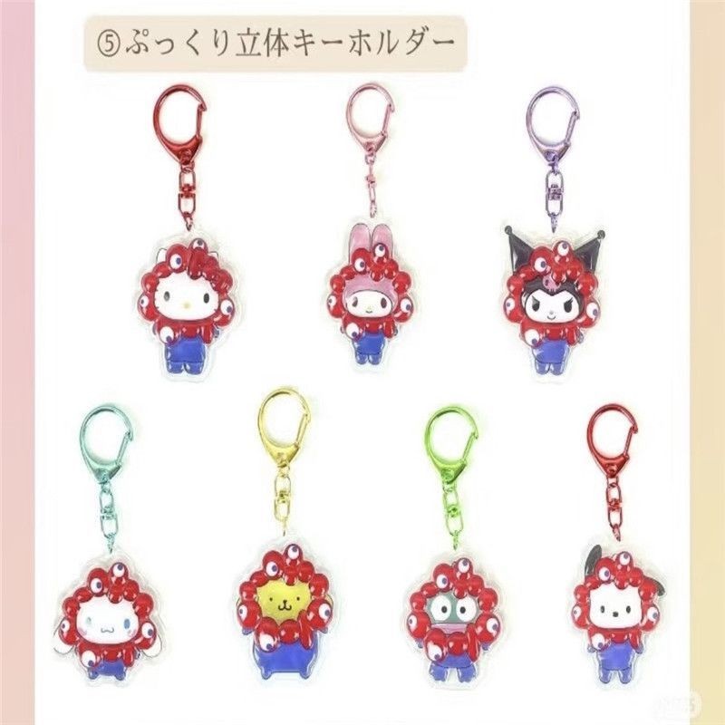 Bulk Osaka Expo 2025 Limited Sanrio Co-Branded Kuromi Fluffy พวงกุญแจสามมิติแท้สินค้าจํานวนมากโอซาก้