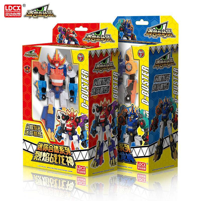 Mini Cool Deformation Five-Fit Flame War Dragon God Boy ของเล่นสมาร์ท Beasts Story ของเล่นเด็กของเล่นเด็กของขวัญเด็ก - รูปที่ 4