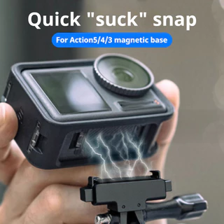 อะแดปเตอร์ฐานแม่เหล็ก For DJI Action Magnetic Adapter For ACTION 3 4 5 ถอดประกอบอย่างรวดเร็ว อะแดปเตอร์