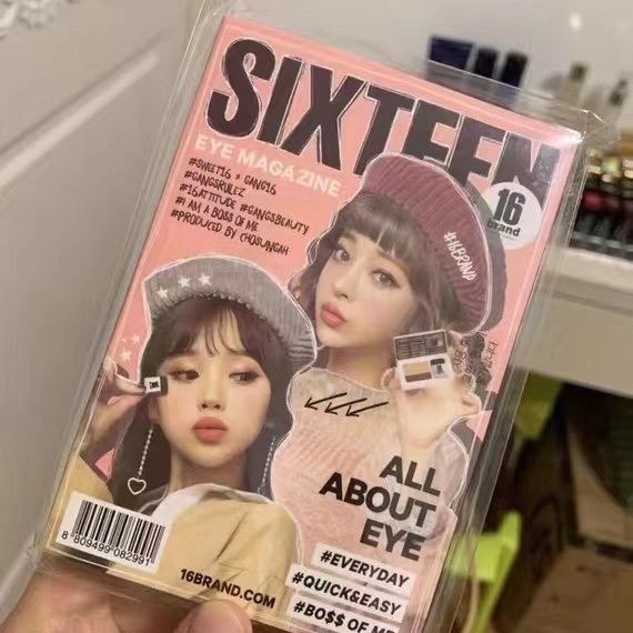 Korea Korea 16brand Lazy Double Layer Gradient Eyeshadow No. 01 Coral Color Cocoa Brown 3 วินาที Qui