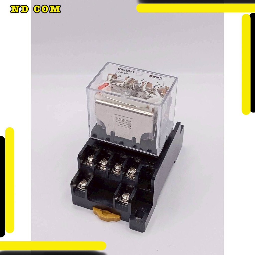 สุดคุ้ม! Relay รีเลย์  Ly4 LY4N  LY4. 110VAC ใส่ รีเลย์ Ly4 10a ของใหม่ พร้อมส่ง