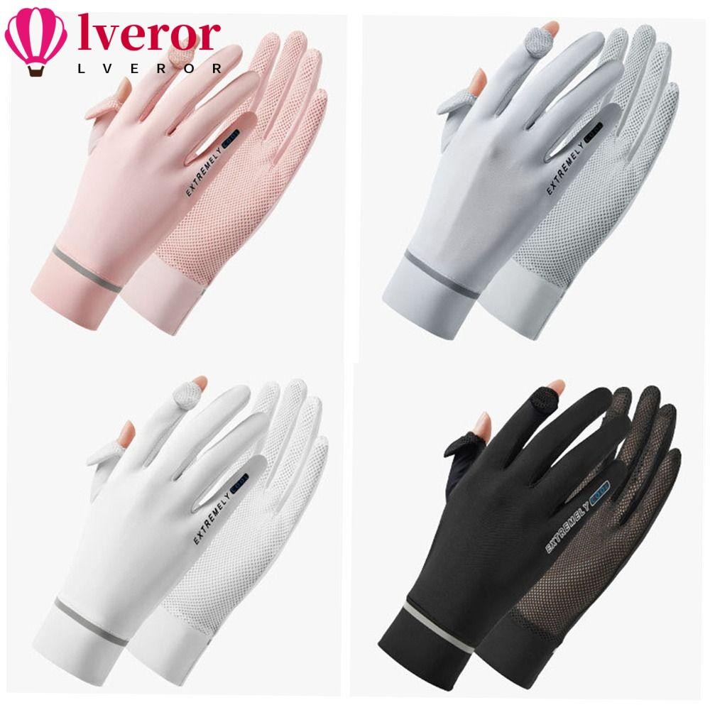 ถุงมือป้องกัน UV กันแดดบางเบา เหมาะสำหรับการขี่จักรยาน ขับรถ และวิ่ง