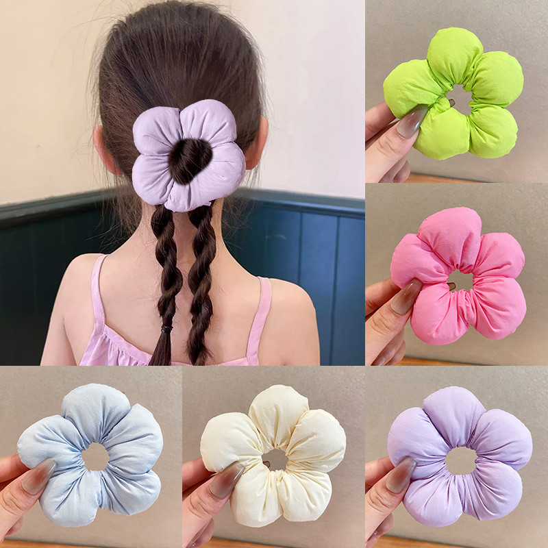 เด็กดอกไม้ Scrunchy ผม Tie 2025 หญิง Tie ผมยางรัดผมเชือก Headdress