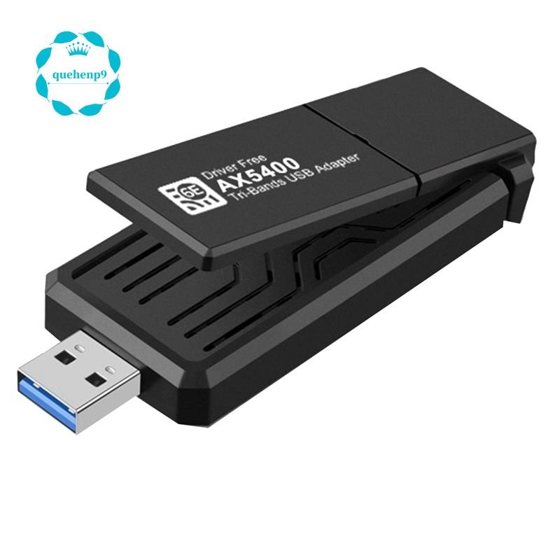 [quehenp9]AX5400 WiFi 6E อะแดปเตอร์ USB การ์ด WiFi ไร้สาย 2.4G/5G/6GHz Tri-Band 5400Mbps USB3.0 WiFi