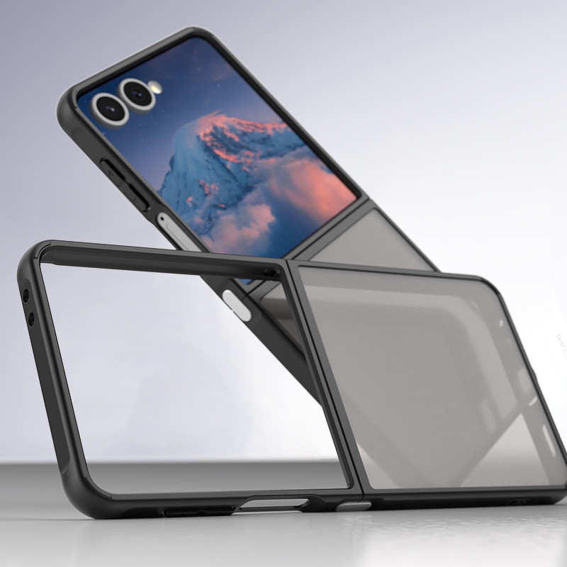 สําหรับ Samsung Galaxy Z Flip 7 กรณี Z Flip7 5G กันกระแทก Matte Frosted โปร่งใสสําหรับ Fundas Samsun