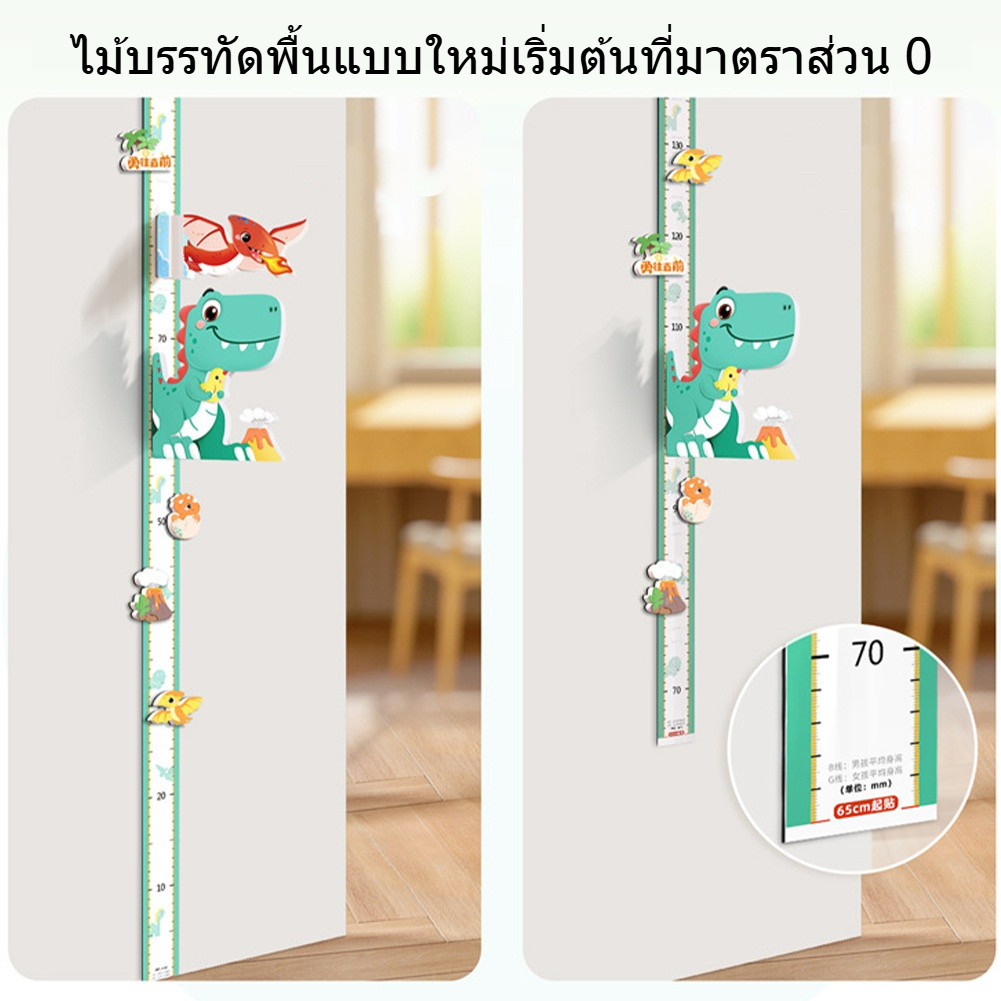 【พร้อมส่ง】สติ๊กเกอร์วัดส่วนสูง ที่วัดส่วนสูง แบบแม่เหล็ก 3d สําหรับติดตกแต่งผนังห้องนอนเด็ก 65-183cm - รูปที่ 6