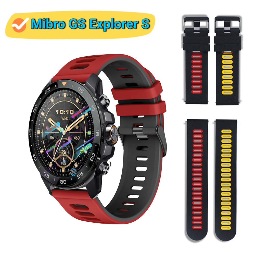 Mibro GS Explorer S strap สายซิลิโคน Mibro watch GS Explorer S Strap สายนาฬิกา สายรัดข้อมือกีฬา