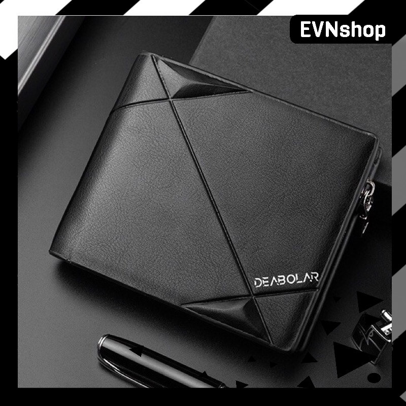 DEABOLAR MENS FOLDING WALLET, PREMIUM IMPORTED LEATHER, SMALL, SHORT CARD SLOT, ORIGINAL MENS K2196-