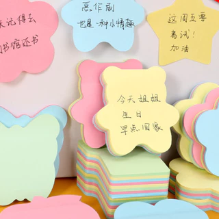 กระดาษโน้ต 100แผ่น/แพ็ค เครื่องเขียน สีพาสเทล กาวในตัว กระดาษโน๊ต Sticky note กระดาษโน้ตมีกาวในตัว