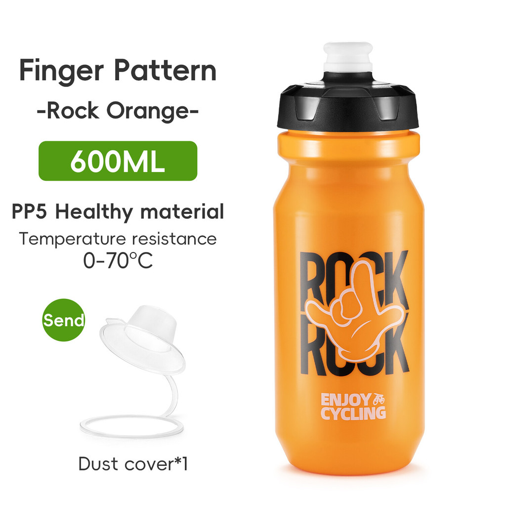 ROCKBROS ขวดน้ําจักรยาน 600/750ML ป้องกันการรั่วบีบเครื่องดื่ม PP5 + TPE ขวดน้ําเกรดอาหารกีฬาขวดน้ํากลางแจ้ง - รูปที่ 7
