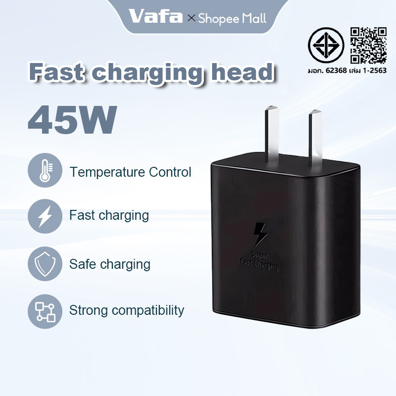 45W Super Fast Charger 45W Sams หัวชาร์จ+สายชาร์จ type C to TYPE-C cable หัวชาร์จ+สาย​ชาร์จ​S20 S21 S22