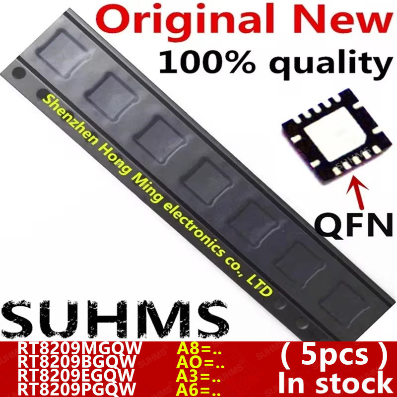 (5ชิ้น)ใหม่ RT8209MGQW RT8209M A8=EC A8=.. RT8209BGQW RT8209B AO=CB AO=.. RT8209EGQW RT8209E A3=CD A