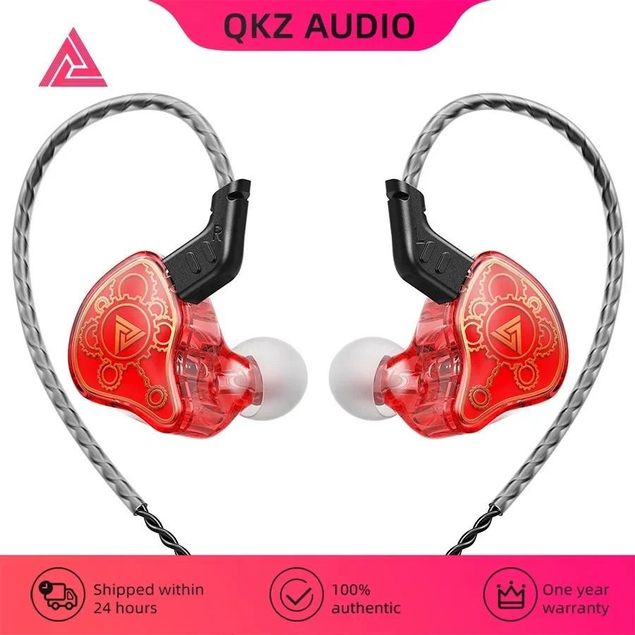 สําหรับ QKZ HI7T หูฟังชนิดใส่ในหู HIFI การตรวจสอบแบบมีสายซับวูฟเฟอร์หูฟังแบบมีสายสําหรับมือถือวิ่ง l