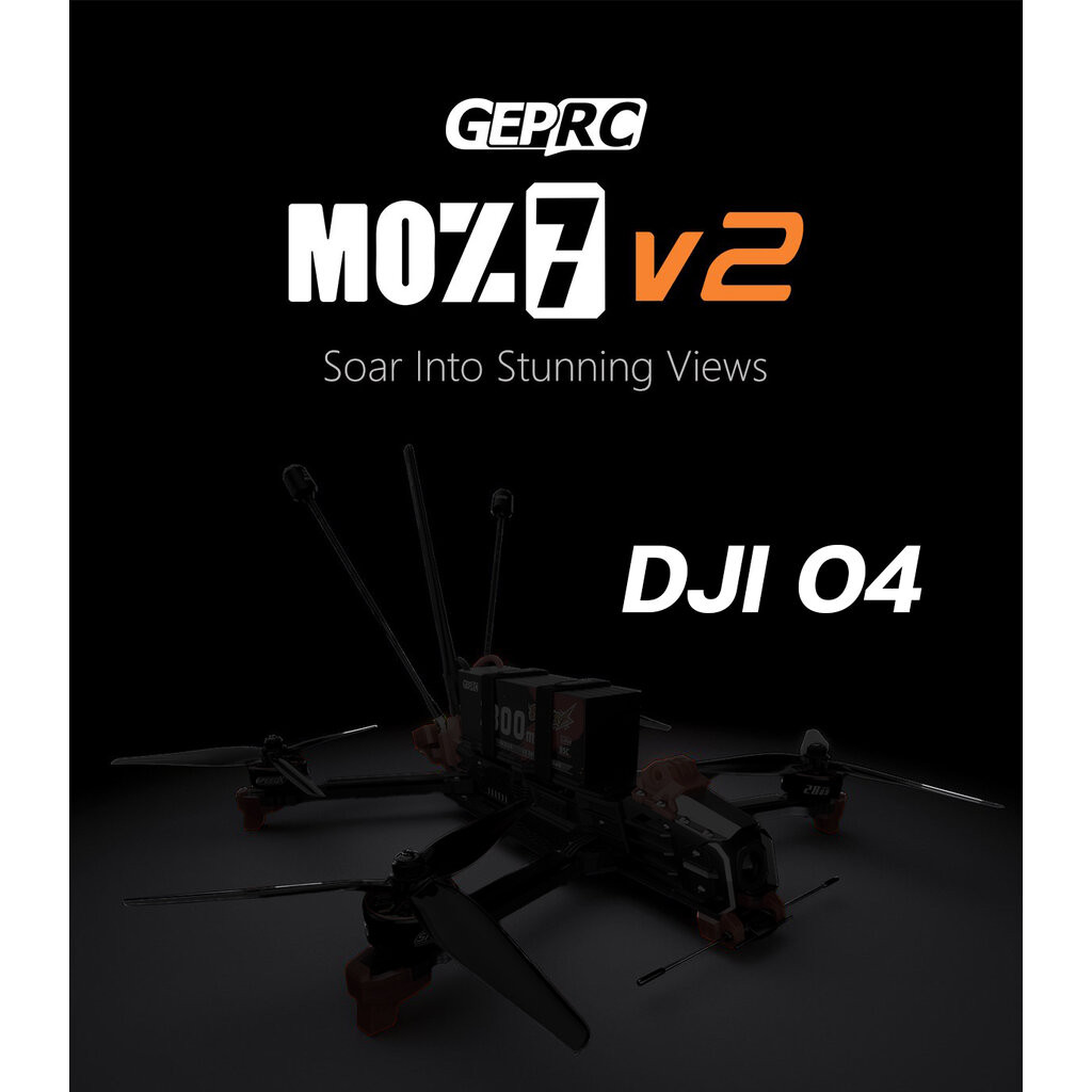 [D75-1] GEPRC MOZ7 V2 DJI O4 Pro | FC F722-BT | มอเตอร์ 2809 | ใบพัด 7.5 | RX ELRS 915/&2.4G GemX