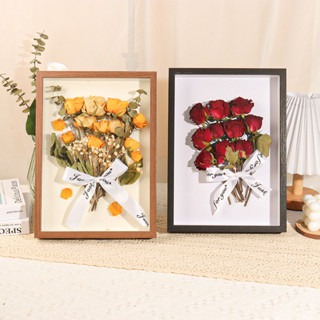 กรอบรูปไม้ กรอบรูปมินิมอล แบบกลวง แต่งบ้าน ตั้งโต๊ะ มี 2 ขนา…