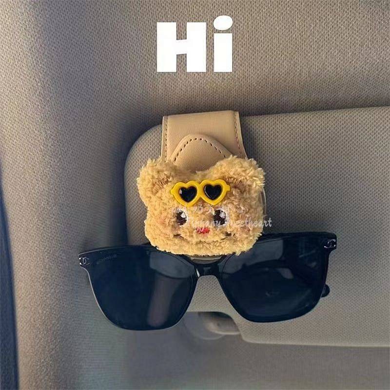 Mirror Sun Visor Card Mount Car Bill Sunglasses Clip Cute Car Storage Clip 2Lk1