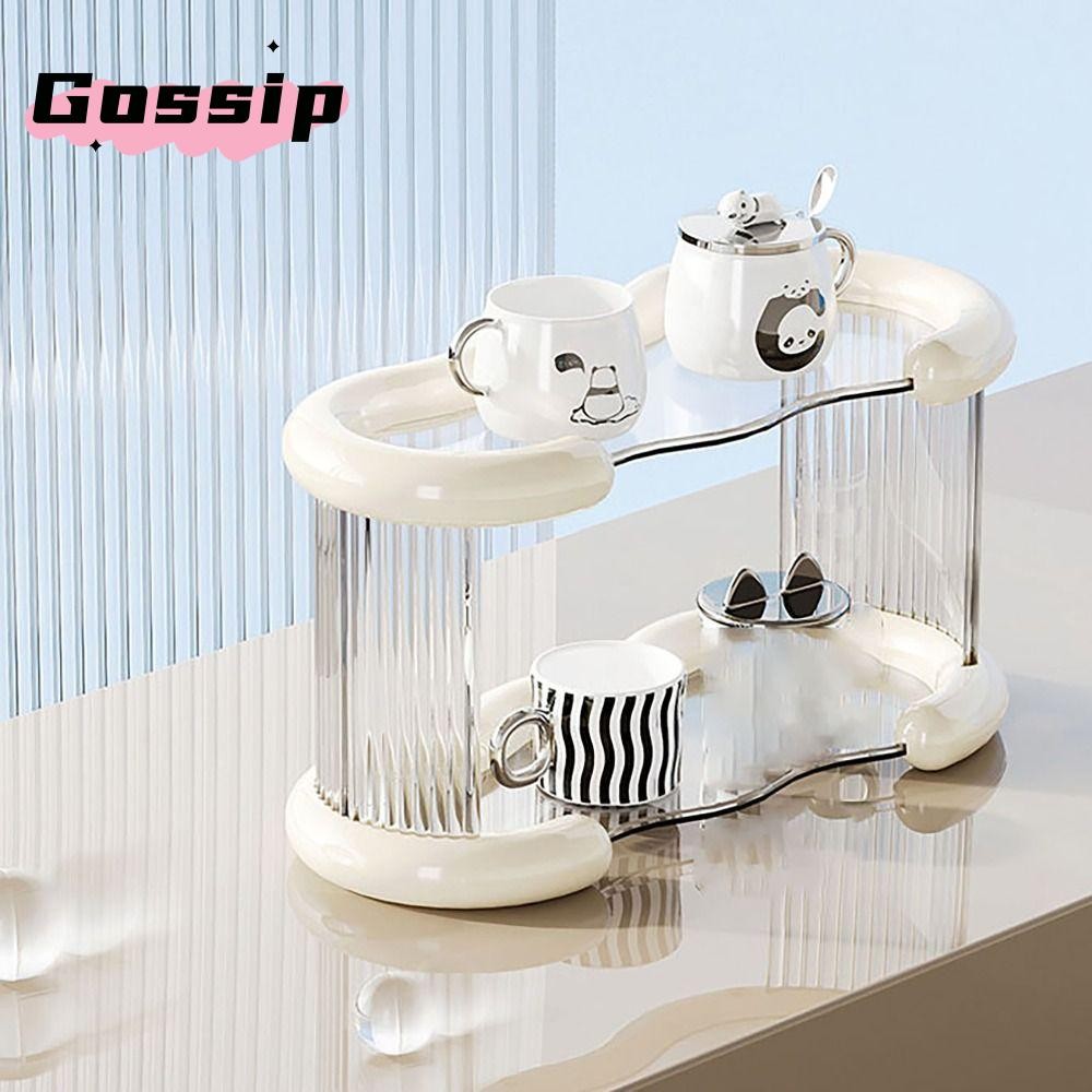 GOSSIP Storage Rack, Layered Large Capacity Commodity Shelf, Simple Durable Multifunctional Good Bea