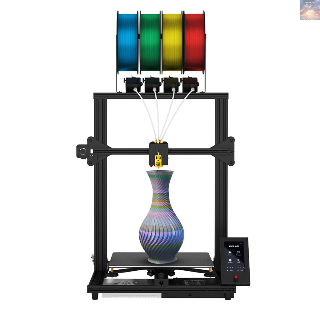 [โปรโมชั่น] ZONESTAR Z8PM4 PRO FDM 3D Printer 300x300x400mm Build Area 4-IN-1-OUT All Metal Extruder