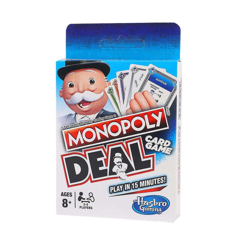 Monopoly Blue Board Game Cards Classic Family Fun Monopoly Card Game