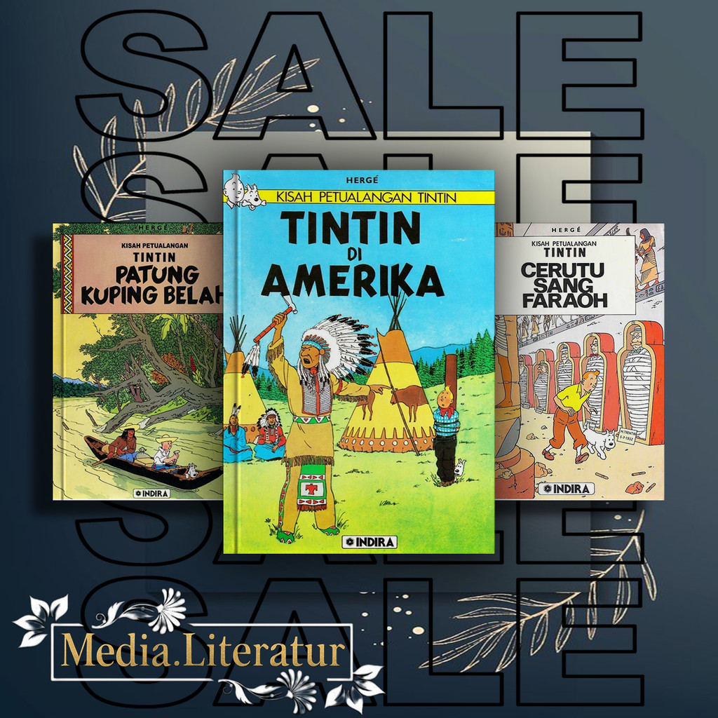 Tintin 24 Series Adventure Story Book - อินโดนีเซีย