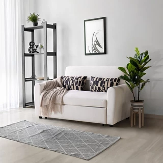 SB Design Square Elle Decor - โซฟาเบด 2 ที่นั่ง รุ่น Buddy สีครีม (160x97x91 ซม.)  แบรนด์ ELLE DECOR X SB DESIGN SQUARE