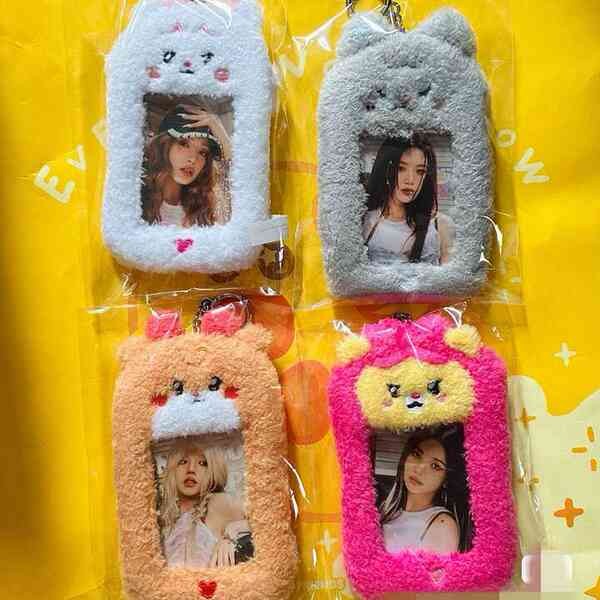 ที่ใส่การ์ด เฟรมการ์ดใส Song Yuqi Card Holder Plush Card Holder จี้ gidle Song Yuqi Jin Minnie ID Ca
