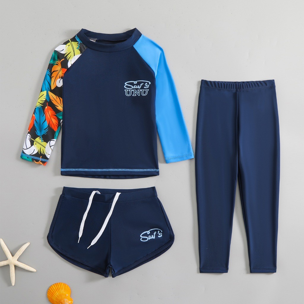 ส่งทันทีจากไทย  ชุดว่ายน้ำเด็ก SET 3 ชิ้น สุดคุ้ม รหัส 240