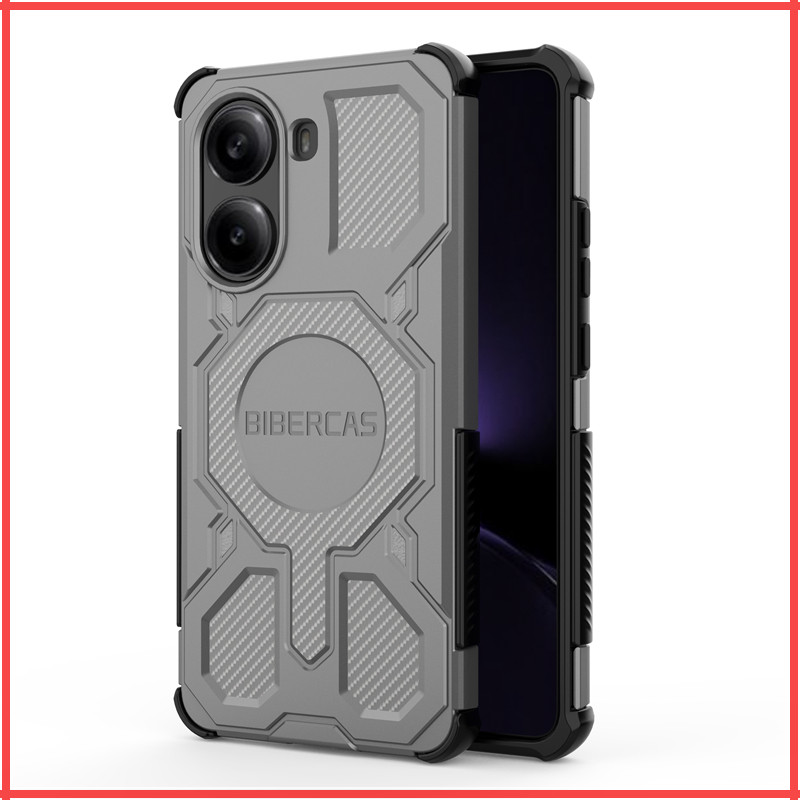 เคสโทรศัพท์แม่เหล็กที่แข็งแกร่งสําหรับ XIAOMI POCO X7 X6 Pro F7 Pro/Ultra F6 Pro เกราะป้องกันการล่มสลายฝาครอบป้องกัน S25EDGE PC + TPU ถุงลมนิรภัยสี่ด้านเปลือกจลาจล