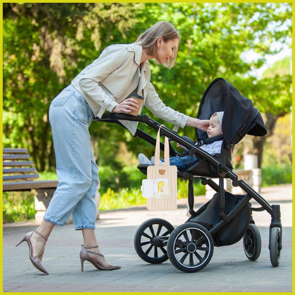 Travel Baby Wipes Case Refillable Hangable Wipes Holder Reusable Refillable Portable Storage Quick A