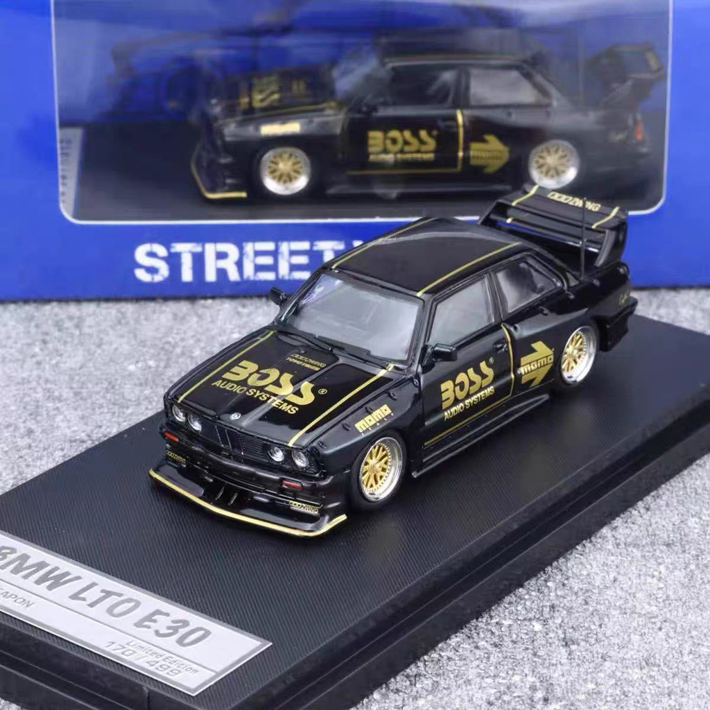 SW 1: 64 BMW BMW M3 E30 LTO Black Alloy Car Model Collection Model