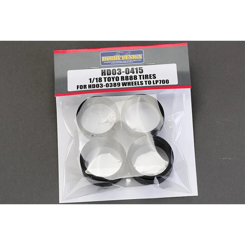 Hobby Design HD03-0415 1/18 Toyo R888 ยางสําหรับ HD03-0389 ล้อ LP700 Hand Made Arts Hobbyist ของขวัญ