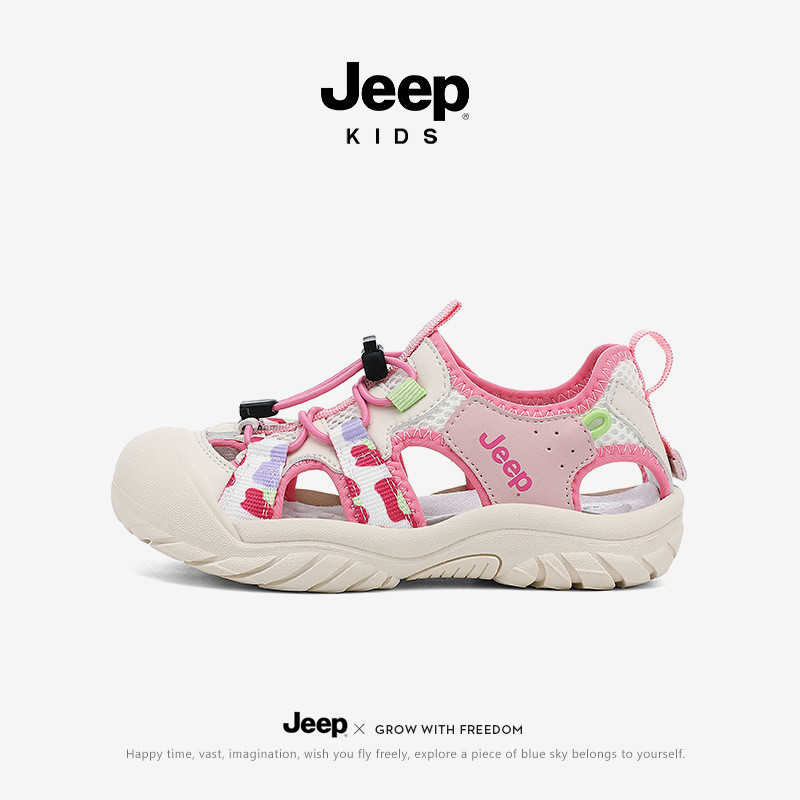 Jeep Childrens Water wading Outdoor Treading Non slip Baotou Beach Creeper Shoes