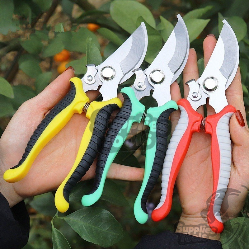 กรรไกรสแตนเลส กรรไกรตัดดอกไม้ มีดทำสวน น้ำหนักเบาและประหยัดแรงงาน สำหรับการตัดแต่งกิ่ง - รูปที่ 5