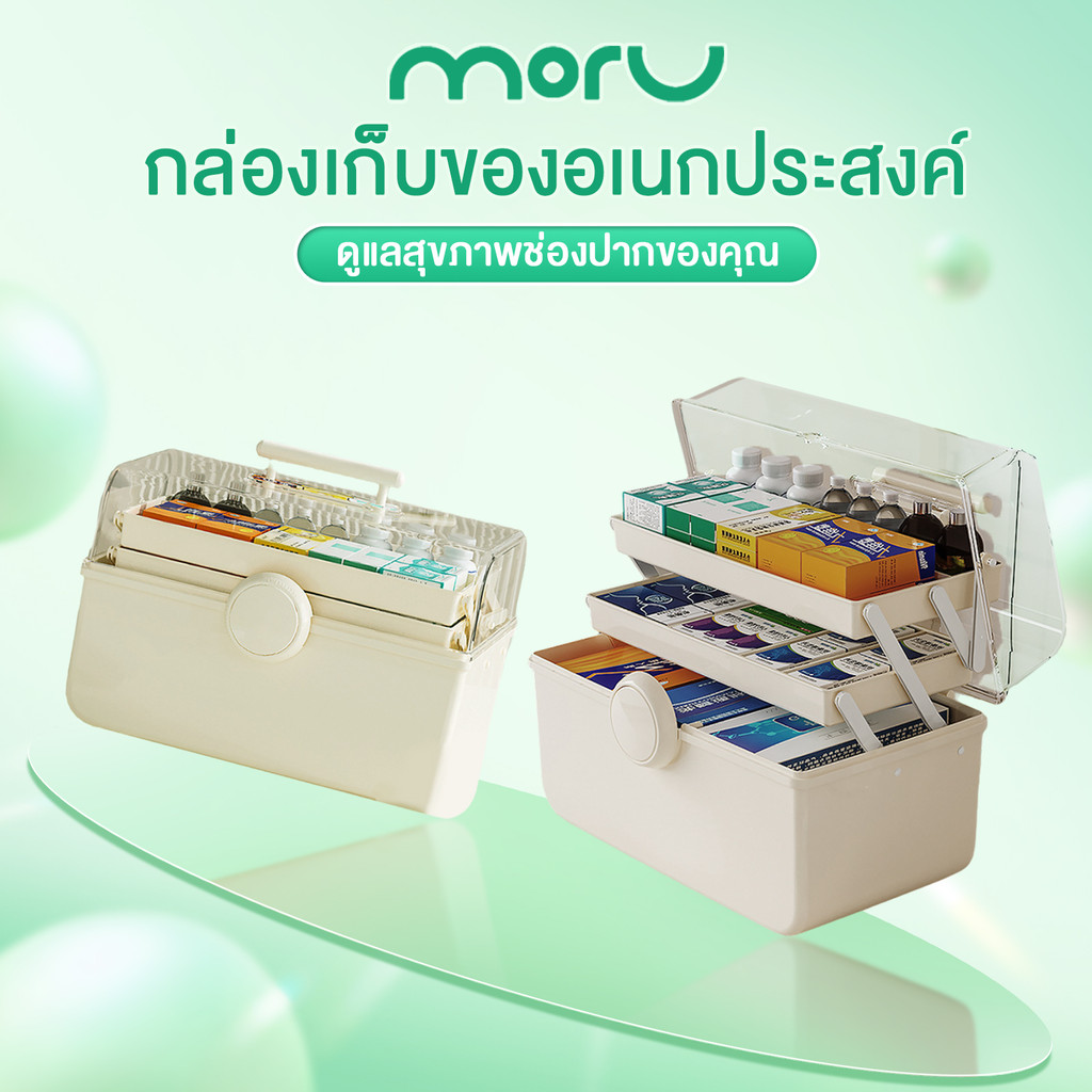 กล่องยา สามัญประจำบ้าน ความจุสูง ปฐมพยาบาล พกพา กันน้ำ เอนกประสงค์ กล่องเก็บ ส่งจากกรุงเทพ