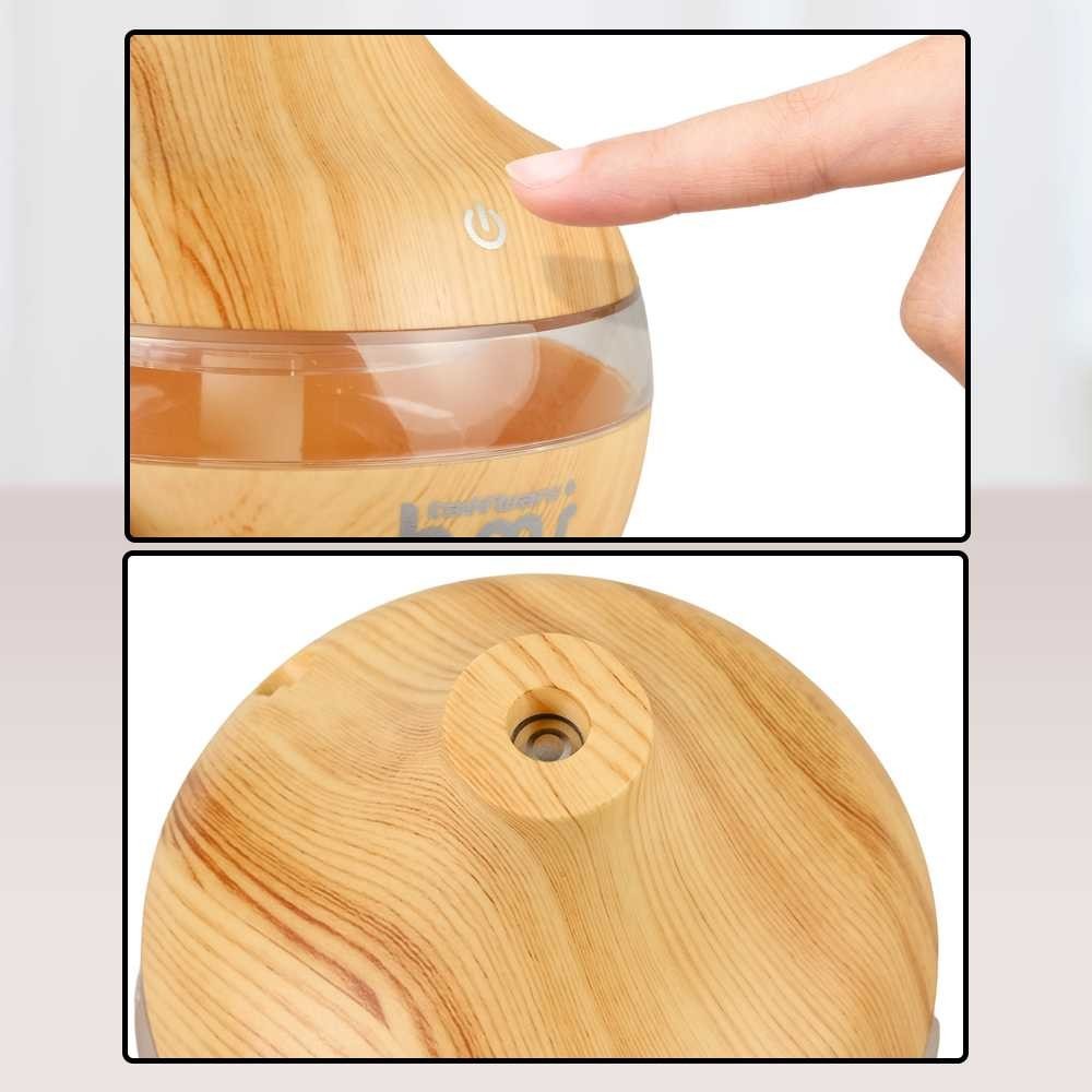 JKMLLM HUMI Air Humidifier Mini Ultrasonic Aroma Diffuser RGB 300ml - KJR-J003