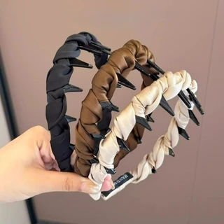 แถบคาดศีรษะสำหรับผู้หญิง 3 สี ป้องกันผมลื่นไถล พร้อมใช้งานเป็นเครื่องประดับผม