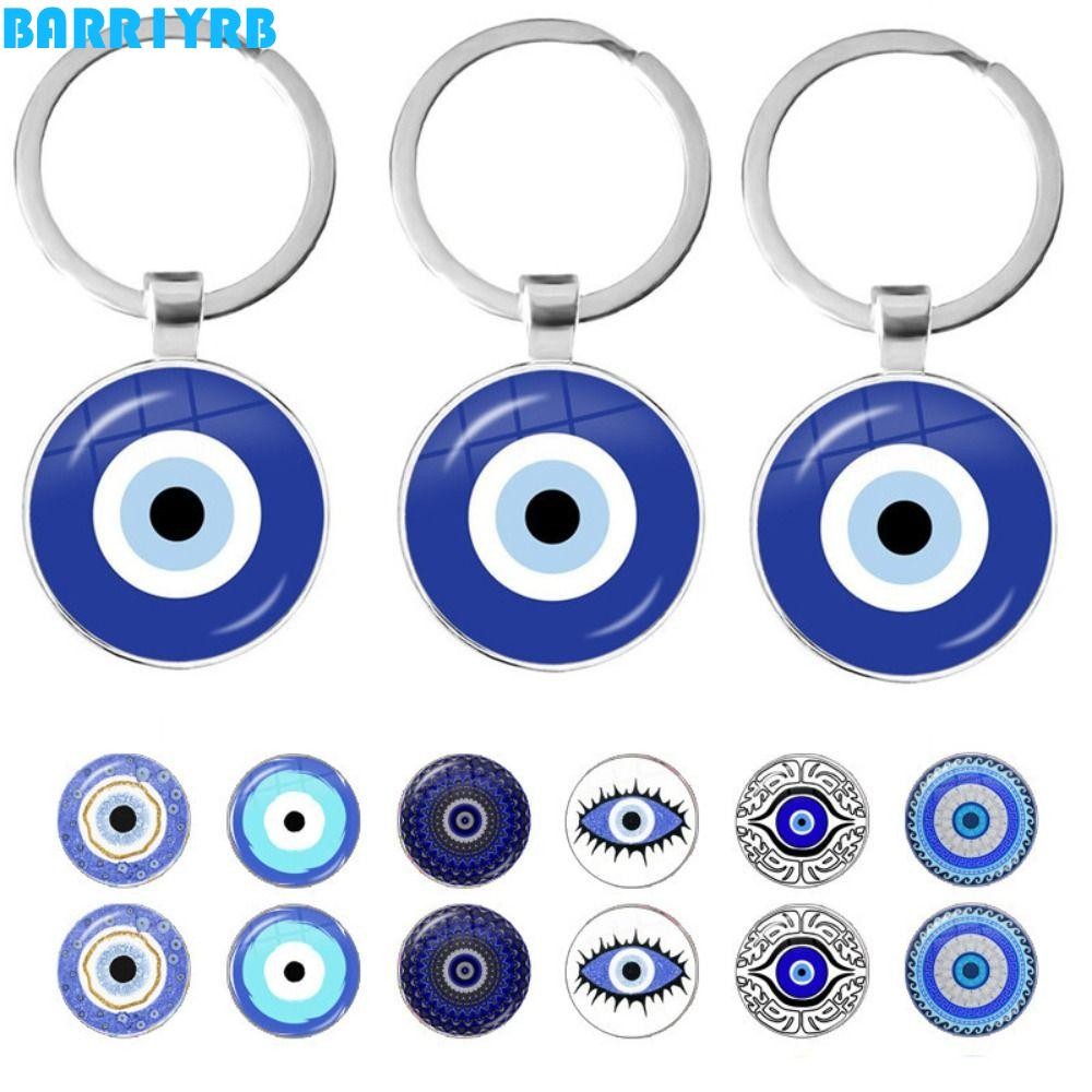 BARR1YRB Evil Eye พวงกุญแจ, Blue Evil Eye อินเทรนด์ Blue Evil Eye จี้, Evil Eye ลูกปัดพวงกุญแจแฟชั่น